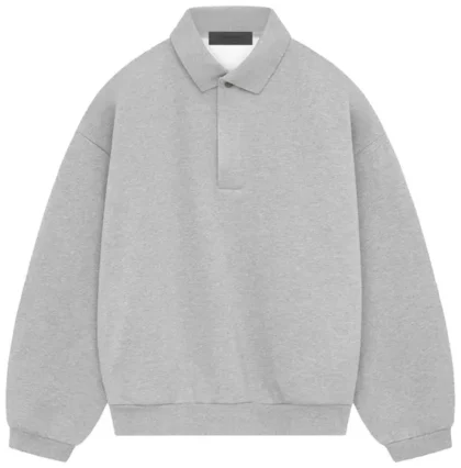 ls ss24 polo light heather grey