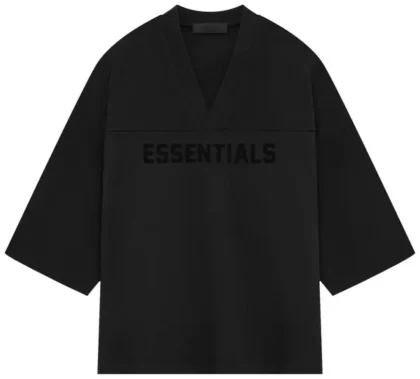 ts ss24 v neck jet black