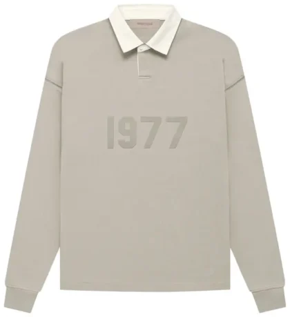 fear of god essentials ss22 waffle henley rugby 1977 smoke