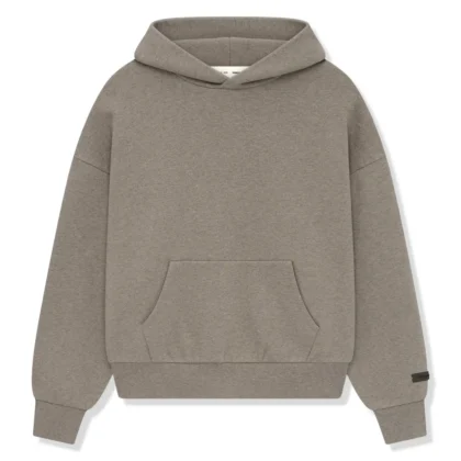 fear of god essentials classic homestead heather hoodie ss25 192as252051f front